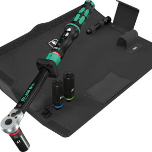 Zestaw narzędzi do wymiany kół samochodowych Wera Click-Torque Lock C 3 Set 1, 1/2″, 40–200 N·m, 6 części