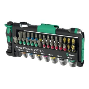 Zestaw narzędzi Wera Tool-Check PLUS 1, 1/4″, 39 części (grzechotka, bity, klucze nasadowe, rękojeść)