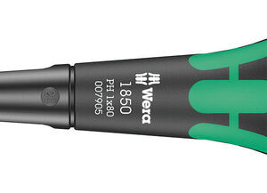 Wkrętak do śrub z gniazdem krzyżowym z rękojeścią kulistą Kraftform Ball-Grip 1850 PH, PH 1 x 80 mm 05007905001 WERA