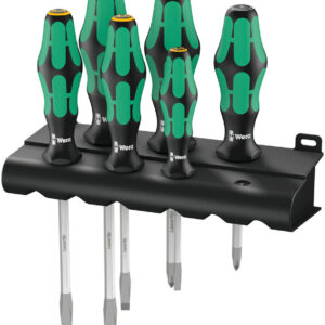 334/355 SK/6 Zestaw wkrętaków Kraftform Lasertip + wieszak, 6 części 05007681001 WERA