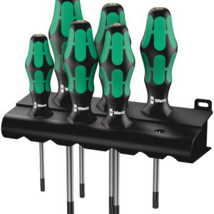 367/6 TORX® HF Zestaw wkrętaków Kraftform z funkcją przytrzymującą + wieszak, 6 części 05028059001 WERA