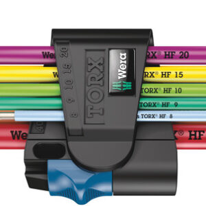 3967/9 TX SXL Multicolour HF Stainless 1 Zestaw kluczy trzpieniowych z funkcją przytrzymywania, ze stali nierdzewnej, 9 części 05022689001 WERA