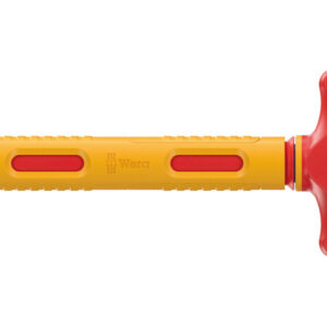Adapter z rękojeścią poprzeczną 410 i VDE B RA izolowany VDE z funkcja grzechotki do kluczy nasadowych 3/8", 3/8" x 130 mm 05005122001 WERA