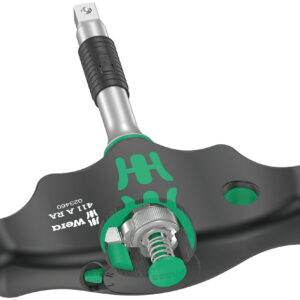 Wkrętak z rękojeścią poprzeczną do kluczy nasadowych i adapterów, z funkcją grzechotki 1/4" 411 A RA, 1/4" x 45 mm 05023460001 WERA
