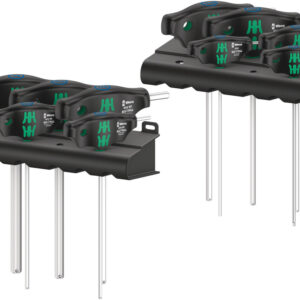 Zestaw wkrętaków 454/10 HF Set Imperial 1 Wkrętaki z rękojeścią poprzeczną Hex-Plus, z funkcją przytrzymywania, calowe, 10 części 05023451001 WERA