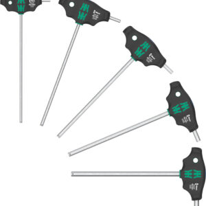 454/5 HF SHK Set 1 Zestaw wkrętaków z rękojeścią poprzeczną, z profilem Hex-Plus i funkcją przytrzymywania, 5 części 05136070001 WERA