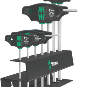 Zestaw wkrętaków do śrub z profilem Hex-Plus 454/7 HF Set 2 z rękojeścią poprzeczną i funkcją przytrzymywania, 7 części 05023453001 WERA