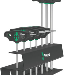 Zestaw wkrętaków do śrub z gniazdem TORX® 467/7 TORX® HF Set 2 z rękojeścią poprzeczną i funkcją przytrzymywania, 7 części 05023456001 WERA