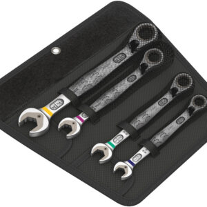 Zestaw kluczy płasko-oczkowych z grzechotką 6001 Joker Switch 4 Imperial Set 1, calowy, 4 części 05020092001 WERA