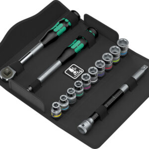 8006 SC 1 Grzechotka Zyklop Hybrid 1/2" w zestawie metrycznym, 13 części 05004090001 WERA