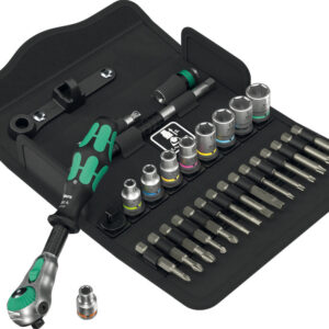 8100 SA 6 Grzechotka Zyklop Speed 1/4" w zestawie metrycznym, 28 części 05004016001 WERA