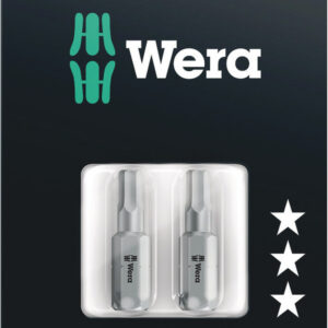 Bity 840/1 Z SB do wkrętów z gniazdem sześciokątnym, na blistrze, 4 x 25 mm, 2 części 05073053001 WERA