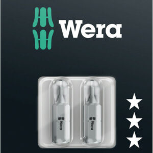 Bity 851/1 Z SB do wkrętów z wgłębieniem krzyżowym Phillips, na blistrze, PH 3 x 25 mm, 2 części 05073306001 WERA