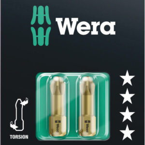 Bity 855/1 TH SB do wkrętów z wgłębieniem krzyżowym Pozidriv, na blistrze, PZ 2 x 25 mm, 2 części 05073371001 WERA