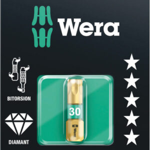 Bity 867/1 BDC SB TORX® do wkrętów z gniazdem TORX®, na blistrze, TX 30 x 25 mm 05134378001 WERA