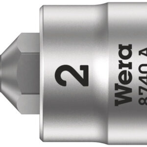 8740 A Klucz nasadowy Zyklop 1/4" do śrub z gniazdem sześciokątnym, 2 x 28 mm 05003330001 WERA