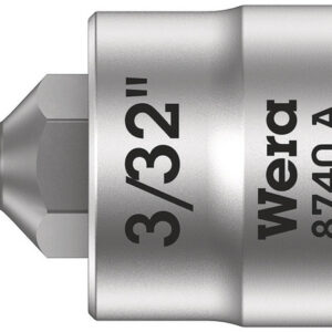 8740 A Klucz nasadowy Zyklop 1/4" do śrub z gniazdem sześciokątnym, 3/32" x 28 mm 05003381001 WERA