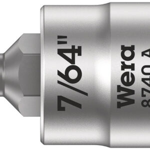 8740 A Klucz nasadowy Zyklop 1/4" do śrub z gniazdem sześciokątnym, 7/64" x 28 mm 05003382001 WERA