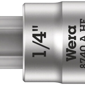8740 A HF Klucz nasadowy Zyklop 1/4" do śrub z gniazdem sześciokątnym HF z funkcją przytrzymywania, 1/4" x 28 mm 05003388001 WERA