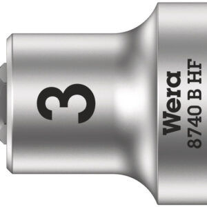 8740 B HF Klucz nasadowy Zyklop 3/8" do śrub z gniazdem sześciokątnym HF z funkcją przytrzymywania, 3 x 35 mm 05003030001 WERA