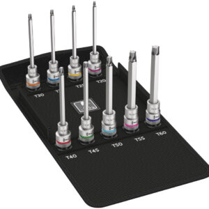 8767 C TORX® HF 3 Zestaw kluczy nasadowych Zyklop 1/2" TORX® HF z funkcją przytrzymywania, 9 części 05004212001 WERA