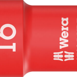 8790 B VDE Końcówka wymienna klucza nasadowego Zyklop, izolowana, 3/8", 16 x 46 mm 05004960001 WERA
