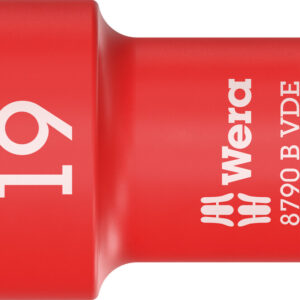 8790 B VDE Końcówka wymienna klucza nasadowego Zyklop, izolowana, 3/8", 19 x 46 mm 05004963001 WERA