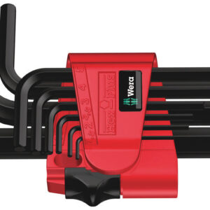 950/9 Hex-Plus 7 Zestaw kluczy trzpieniowych krótkich, BlackLaser, metrycznych, 9 części 05021737001 WERA