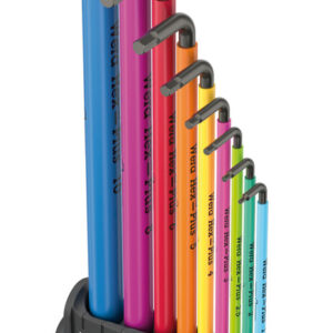 Zestaw kluczy trzpieniowych 950/9 Hex-Plus Multicolour 3, metrycznych, BlackLaser, 10 części 05133165001 WERA