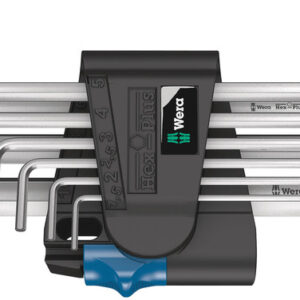 950/9 L Hex-Plus HF 1 Zestaw kluczy trzpieniowych, chromowanych, metrycznych, z funkcją przytrzymywania, 9 części 05022130001 WERA
