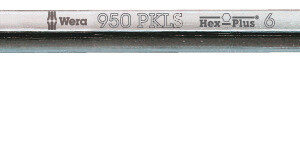 950 PKLS Klucz trzpieniowy długi z kkońcówka kulistąlką, chromowany, metryczny, 10 x 219 mm 05022048001 WERA