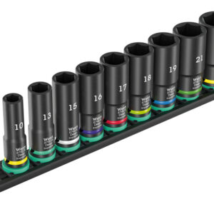 Listwa magnetyczna 9660 B Impaktor Deep 1 z zestawem kluczy nasadowych, 3/8", 10 części 05005590001 WERA