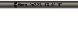 967 XL TORX® HF Klucz trzpieniowy TORX®, z funkcją przytrzymywania, długi, TX 40 x 224 mm 05024459001 WERA