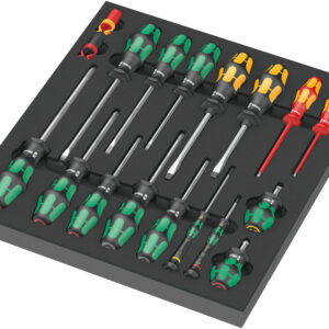 Wkładka piankowa 9710 z wkrętakami, Set 1, 18 części 05150101001 WERA