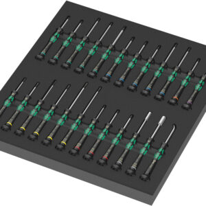 Wkładka piankowa 9715 zestaw wkrętaków Kraftform Micro, Set 1, 24 części 05150106001 WERA