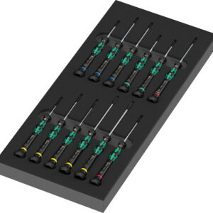 Wkładka piankowa 9716: zestaw wkrętaków Kraftform Micro Set 2, 13 części 05150107001 WERA