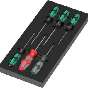 Wkładka piankowa 9719 z wkrętakami Kraftform Seria 300 Set 3, 7 części 05150129001 WERA