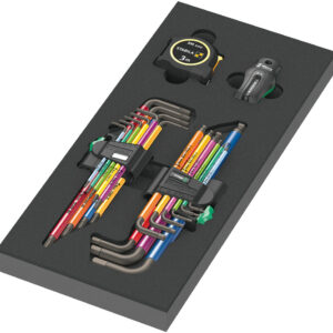 Wkładka piankowa 9740 z kluczami trzpieniowymi, Set 1, 20 części 05150140001 WERA