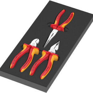Wkładka piankowa 9784, zestaw szczypiec KNIPEX, Set VDE 1, 3 części 05150184001 WERA