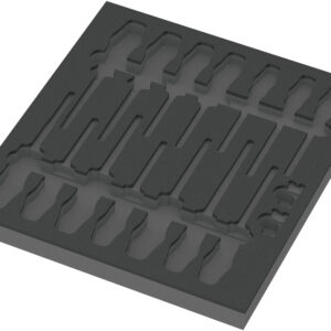 Wkładka piankowa 9811 z wkrętakami VDE, Set 1, pusta, 344 x 30 x 392 mm 05137311001 WERA