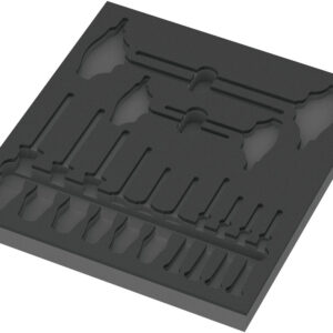 Wkładka piankowa 9812 z wkrętakami do śrub i wkrętów TORX® z funkcją przytrzymywania, Set 1, pusta, 344 x 30 mmm x 392 mm 05137312001 WERA