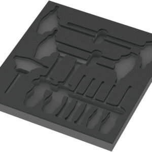Wkładka piankowa 9813 z wkrętakami do śrub i wkrętów z gniazdem sześciokątnym, Set 1, pusta, 344 x 30 x 392 mm 05137313001 WERA