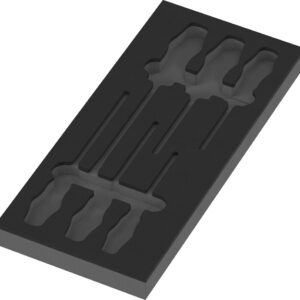 Wkładka piankowa do wkrętaków Kraftform Seria 300 Set 2 9818, bez narzędzi, 172 x 30 x 392 mm 05137328001 WERA