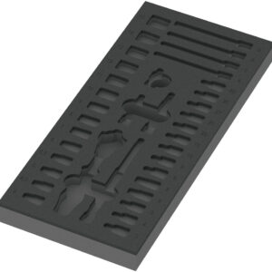 Wkładka piankowa 9820 Zyklop 1/4" 8000 A, Set 1, pusta, 172 x 30 x 392 mm 05137320001 WERA