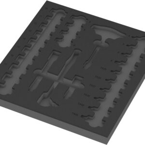 Wkładka piankowa 9826 zestaw z grzechotką Zyklop VDE Set 1, 3/8" 8007 B VDE, bez narzędzi, 344 x 30 x 392 mm 05137326001 WERA