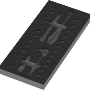 Wkładka piankowa 9827, przeznaczona do przechowywania zestawu narzędzi z grzechotką Zyklop 8007 A VDE 1/4"Set 1, bez narzędzi, 172 x 30 x 392 mm 05137316001 WERA