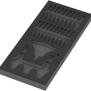 Wkładka piankowa 9852 Kraftform Kompakt z grzechotką Set 1, bez narzędzi, 172 x 30 x 392 mm 05137352001 WERA