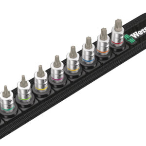 Belt A 3 TORX® HF Zestaw bitów nasadowych Zyklop 1/4" TORX® HF z funkcją przytrzymywania, 9 części 05003882001 WERA