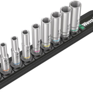 Belt A Deep 1 Zestaw kluczy nasadowych 1/4", 9 części 05004525001 WERA