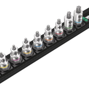 Belt B 3 TORX® HF Zestaw bitów nasadowych Zyklop 3/8" TORX® HF z funkcją przytrzymywania, 9 części 05003972001 WERA